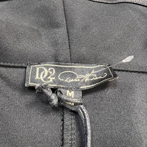 DG2 by Diane Gilman Women's Jacket Ponte Shawl Collar Black - Picture 5 of 8